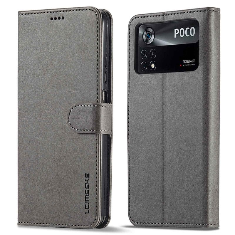 Folio-fodral Poco X4 Pro 5G Lc.imeeke