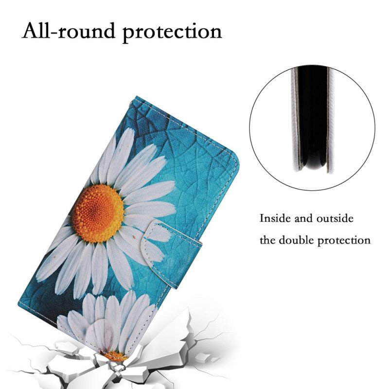 Folio-fodral Poco X4 Pro 5G Med Kedjar Thong Daisies