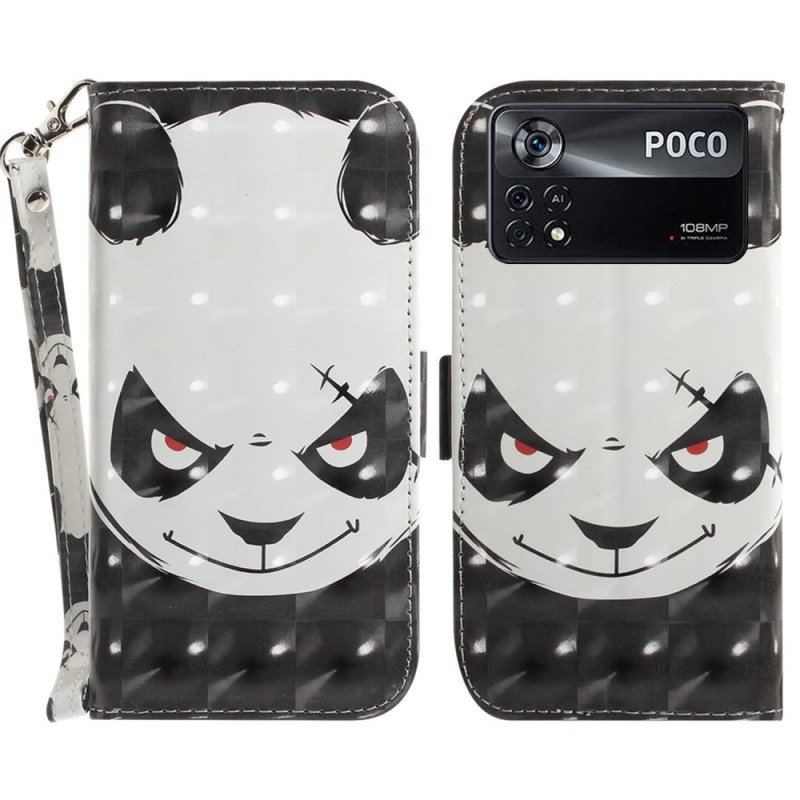 Läderfodral Poco X4 Pro 5G Arg Panda