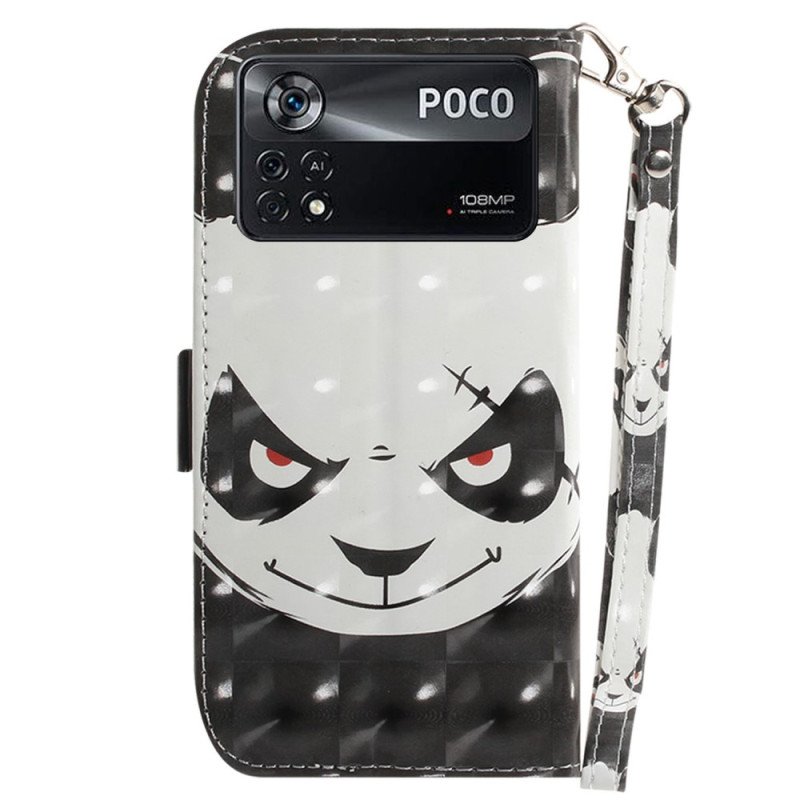 Läderfodral Poco X4 Pro 5G Arg Panda