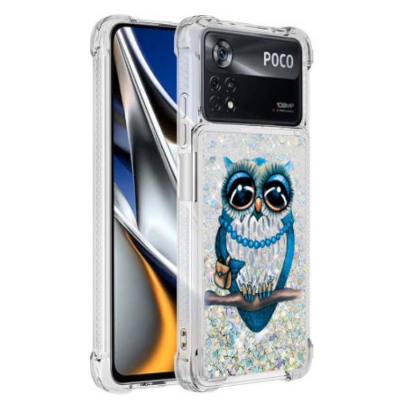 Skal Poco X4 Pro 5G Mrs Owl Glitter