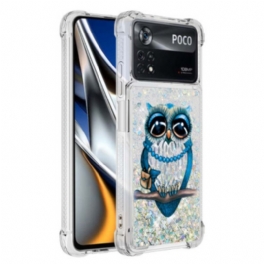 Skal Poco X4 Pro 5G Mrs Owl Glitter