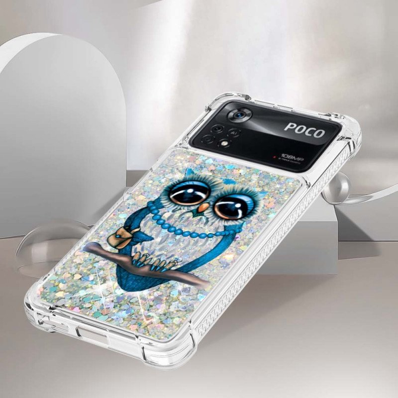 Skal Poco X4 Pro 5G Mrs Owl Glitter