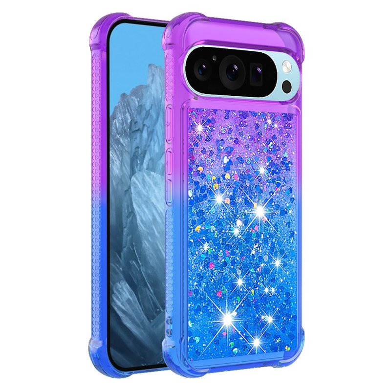 Skal Google Pixel 9 Telefonfodral Glittergradient