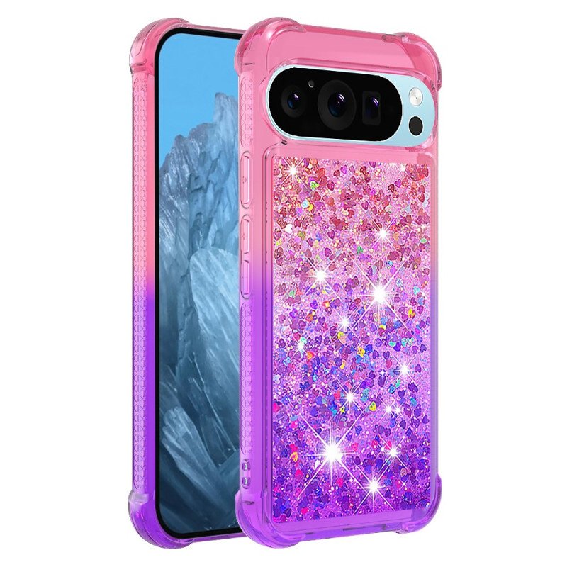 Skal Google Pixel 9 Telefonfodral Glittergradient