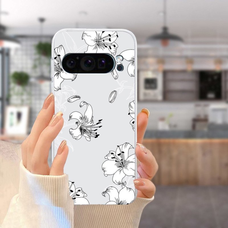 Skal Google Pixel 9 Vita Blommor