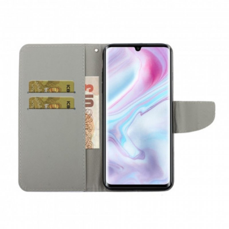 Fodral Xiaomi Mi Note 10 / 10 Pro Med Kedjar Lanyard Beach