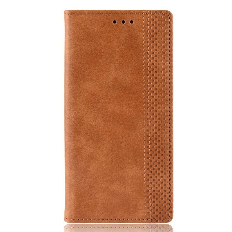 Folio-fodral Xiaomi Mi Note 10 / 10 Pro Läderfodral Stiliserad Vintage Lädereffekt