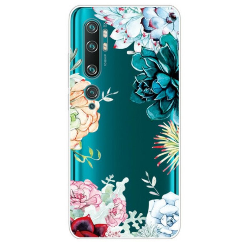 Skal Xiaomi Mi Note 10 / 10 Pro Sömlös Akvarell Blommor