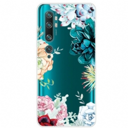 Skal Xiaomi Mi Note 10 / 10 Pro Sömlös Akvarell Blommor