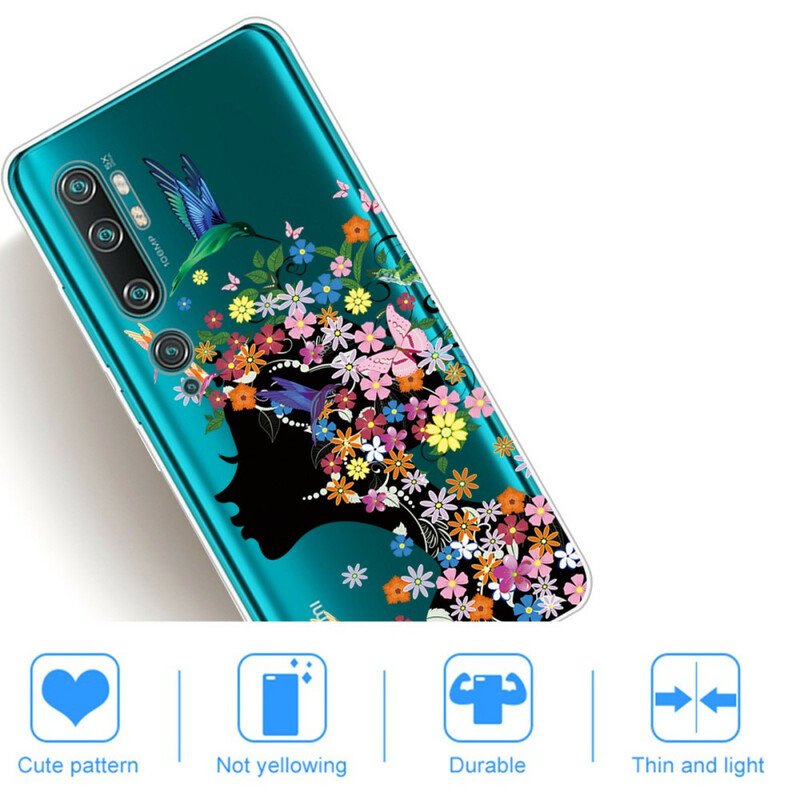 Skal Xiaomi Mi Note 10 / 10 Pro Vackert Blomhuvud