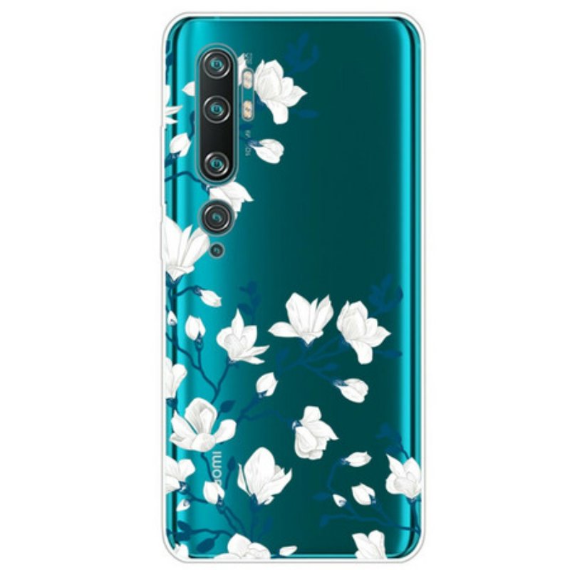 Skal Xiaomi Mi Note 10 / 10 Pro Vita Blommor