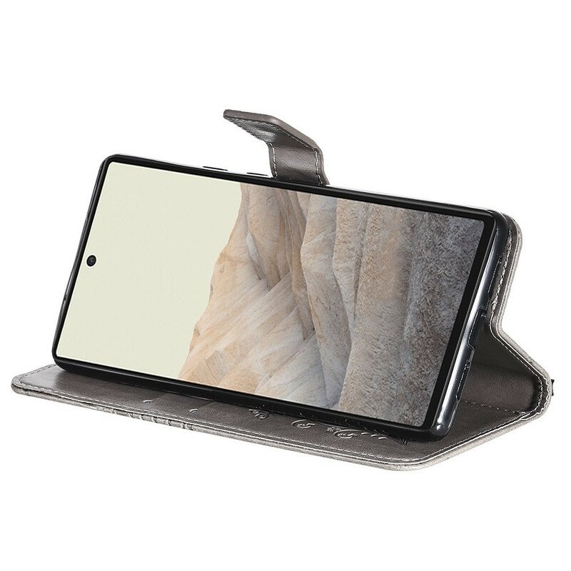 Fodral Google Pixel 6 Med Kedjar Jättebandfjärilar