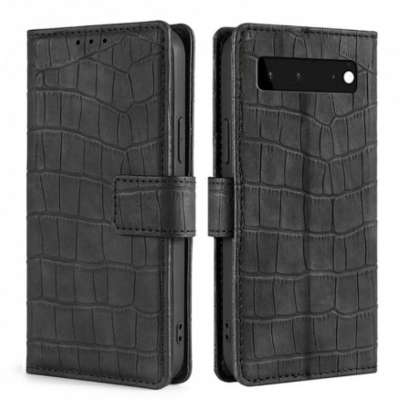 Fodral Google Pixel 6 Skin-touch Crocodile