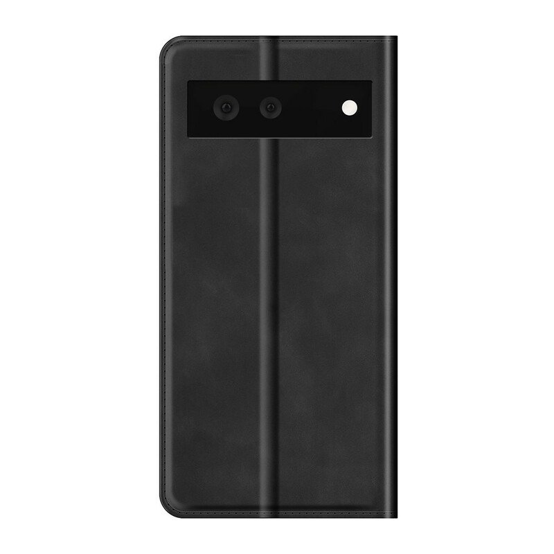 Folio-fodral Google Pixel 6 Läderfodral Hudberöring