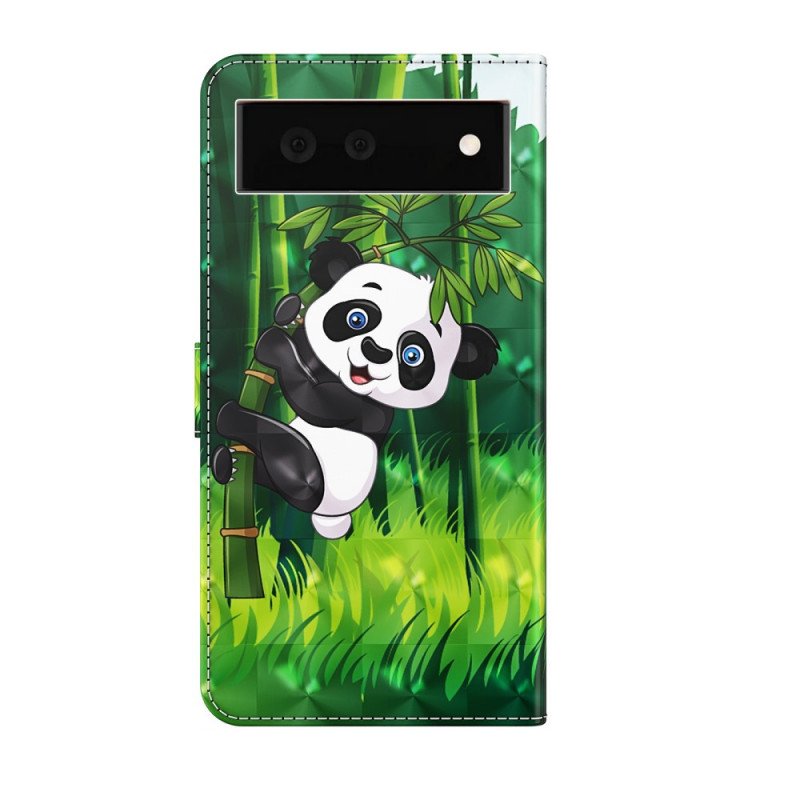 Folio-fodral Google Pixel 6 Panda Och Bambu