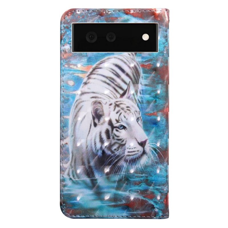 Folio-fodral Google Pixel 6 Tiger I Vatten