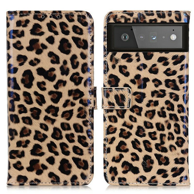 Folio-fodral Google Pixel 6 Vanlig Leopard