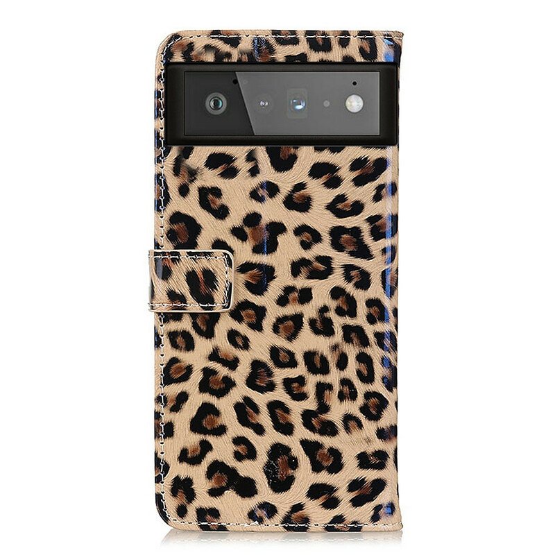 Folio-fodral Google Pixel 6 Vanlig Leopard