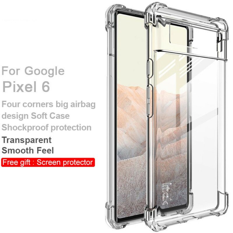 Skal Google Pixel 6 Transparent Med Imak Screen Film