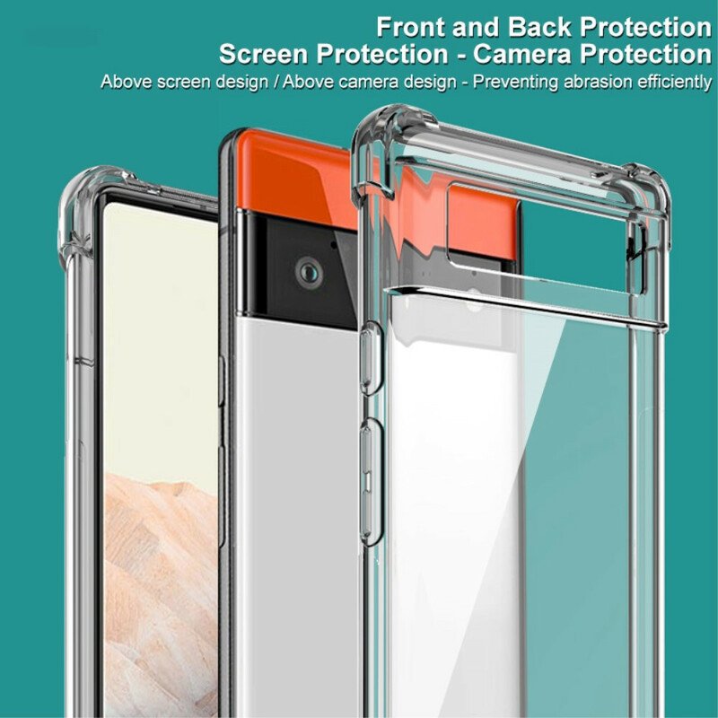 Skal Google Pixel 6 Transparent Med Imak Screen Film