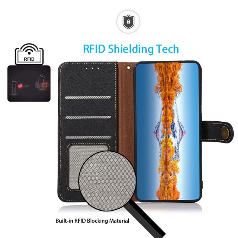 Fodral Samsung Galaxy M23 5G Khazneh Rfid Äkta Läder