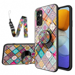 Skal Samsung Galaxy M23 5G Patchwork Magnetisk Hållare