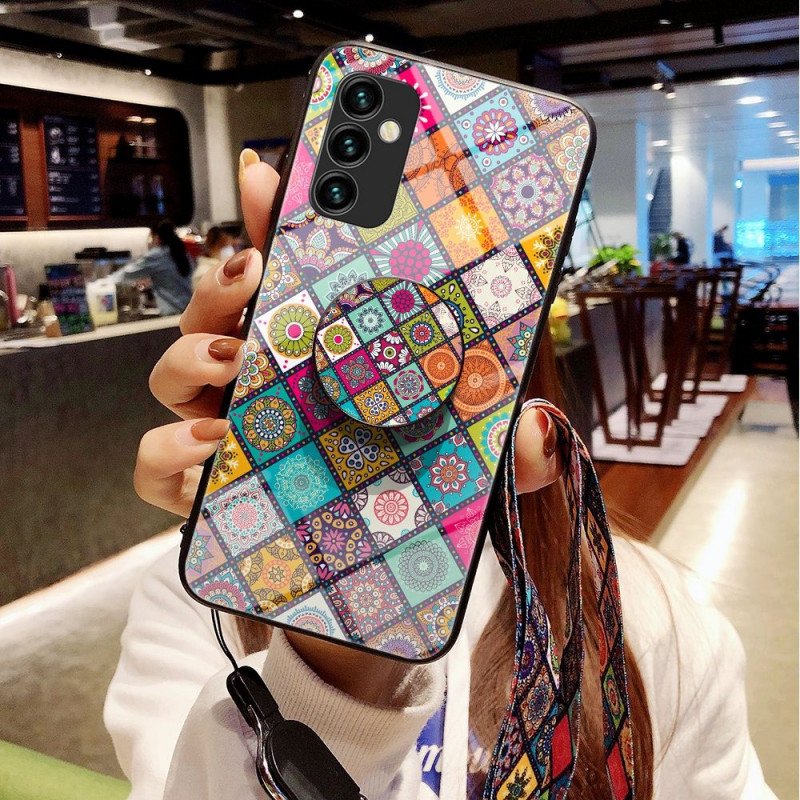 Skal Samsung Galaxy M23 5G Patchwork Magnetisk Hållare