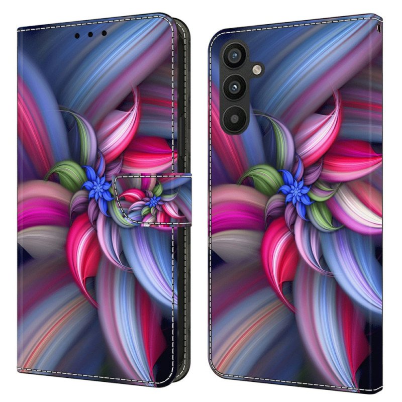 Fodral Samsung Galaxy A15 Färgglada Blommor