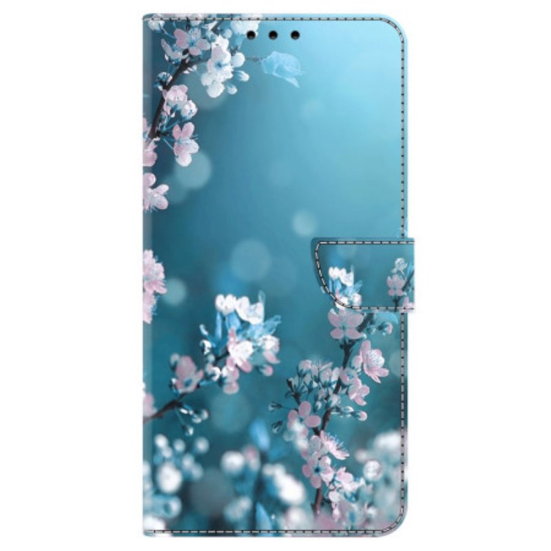 Fodral Samsung Galaxy A15 Vita Blommor