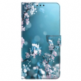 Fodral Samsung Galaxy A15 Vita Blommor