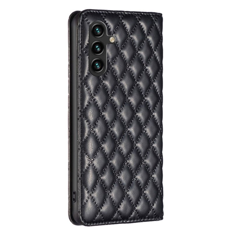 Folio-fodral Samsung Galaxy A15 Quiltad Binfen Färg