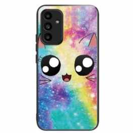 Skal Samsung Galaxy A15 Telefonfodral Galaxy Cat Härdat Glas