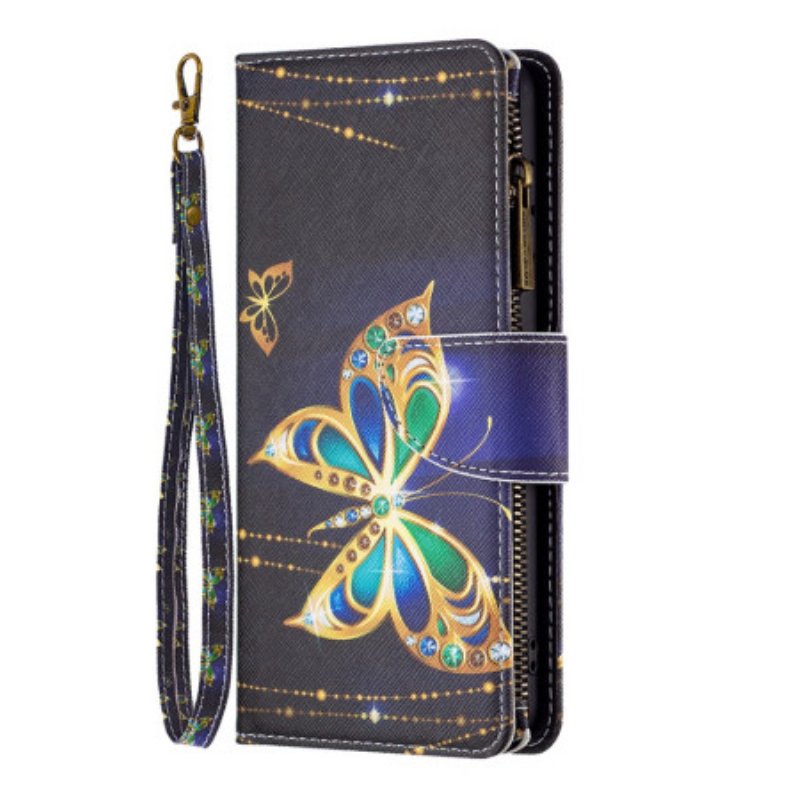 Fodral Poco X6 5g Rhinestone Butterfly Wallet