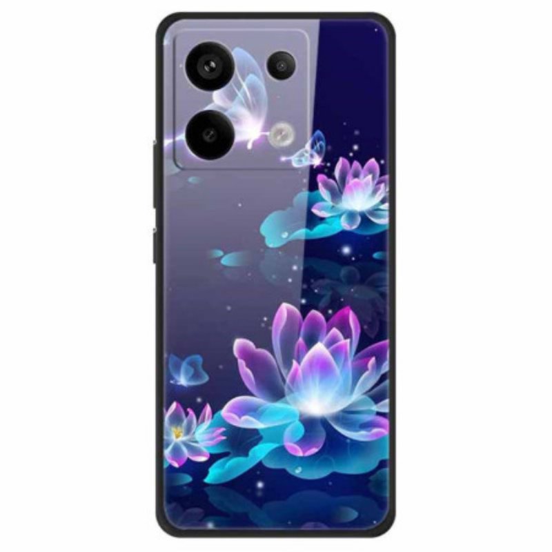 Skal Poco X6 5g Telefonfodral Lotus Härdat Glas