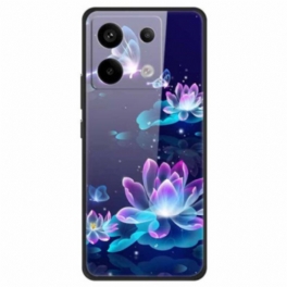 Skal Poco X6 5g Telefonfodral Lotus Härdat Glas