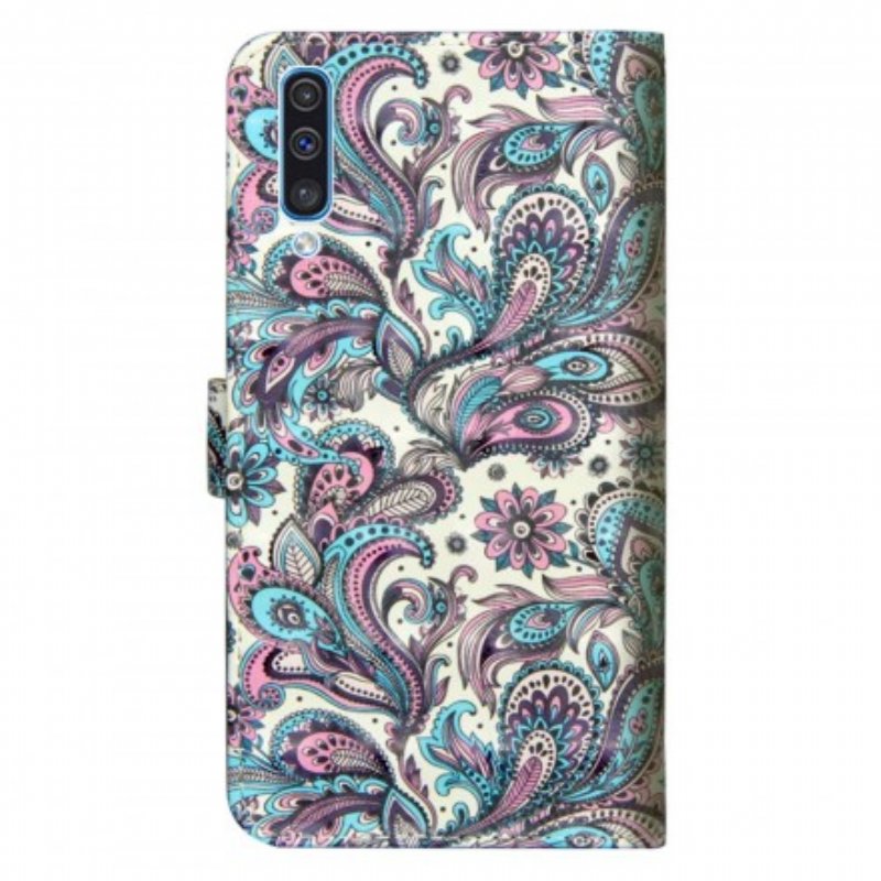 Fodral Samsung Galaxy A70 Blommor Mönster