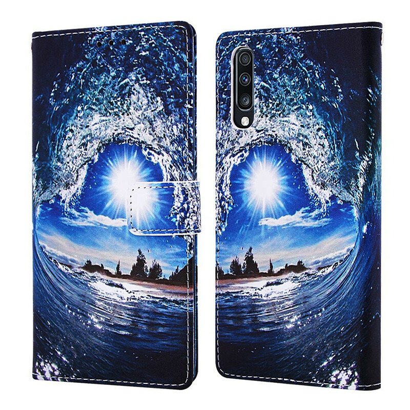 Fodral Samsung Galaxy A70 Med Kedjar Daydreams Lanyard Landscape