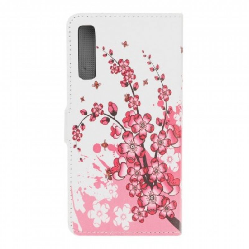 Fodral Samsung Galaxy A70 Tropiska Blommor