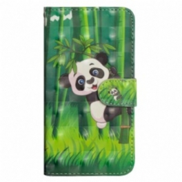 Folio-fodral Samsung Galaxy A70 Panda Och Bambu