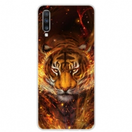 Skal Samsung Galaxy A70 Eld Tiger