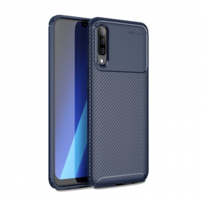 Skal Samsung Galaxy A70 Flexibel Kolfiberstruktur