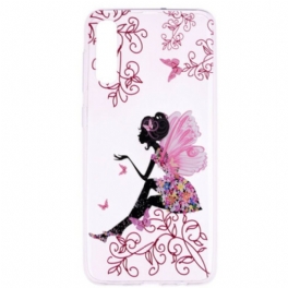 Skal Samsung Galaxy A70 Transparent Flower Fairy