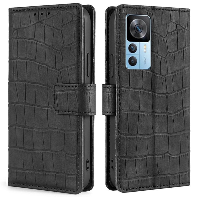 Fodral Xiaomi 12T / 12T Pro Skin-touch Crocodile