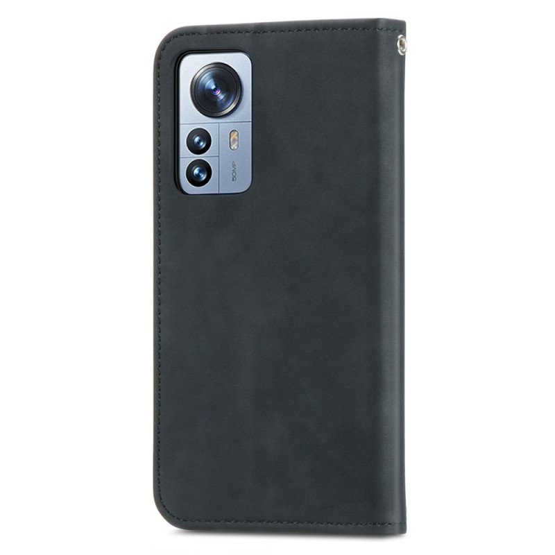 Folio-fodral Xiaomi 12T / 12T Pro Läderfodral Vintage Serie