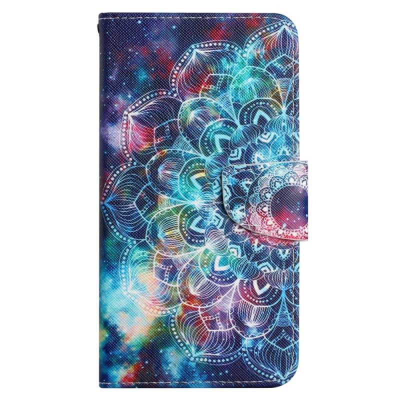 Folio-fodral Xiaomi 12T / 12T Pro Med Kedjar Flashig Strappy Mandala