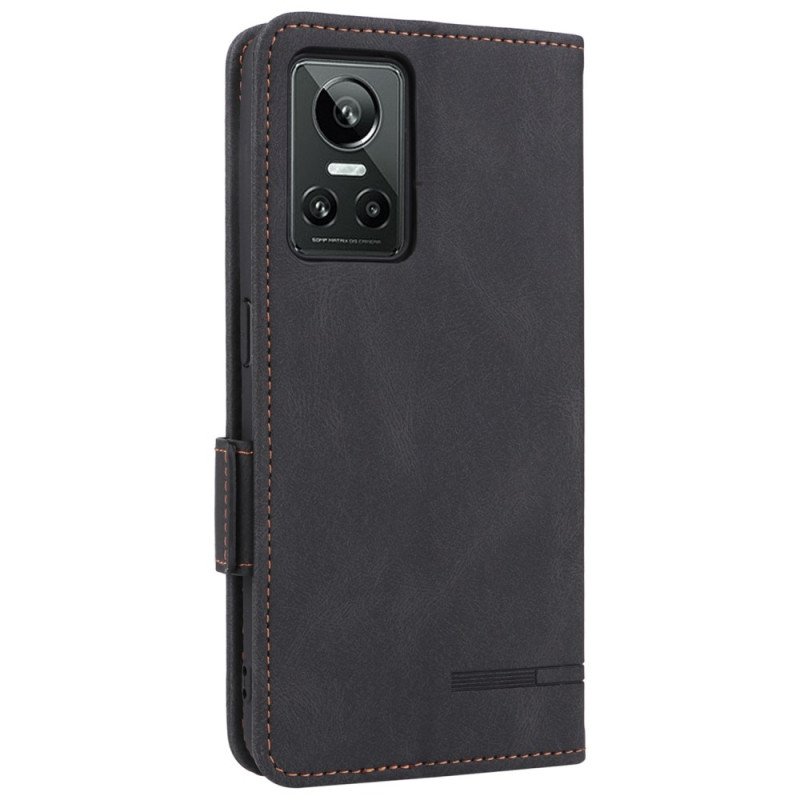 Folio-fodral Realme GT Neo 3 Woody Läder