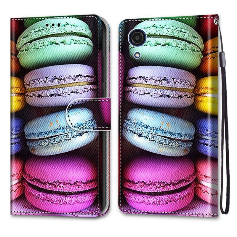 Folio-fodral Samsung Galaxy A03 Core Macarons