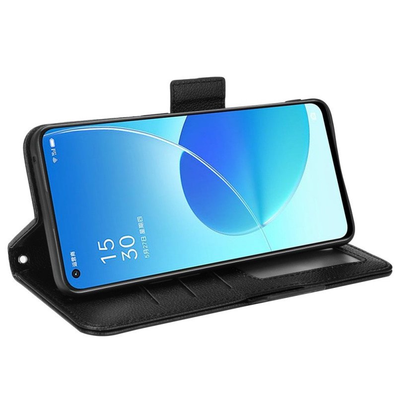 Fodral Oppo Reno 6 5G Folio-fodral Flap Double Nya Färger