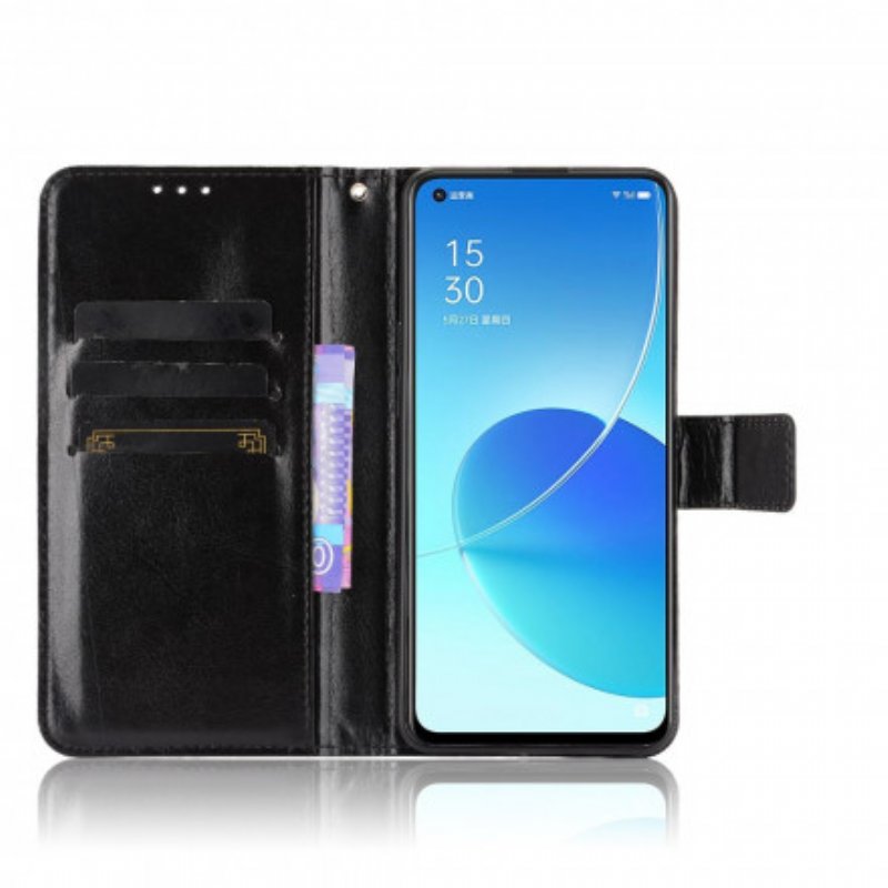 Folio-fodral Oppo Reno 6 5G Flashig Konstläder